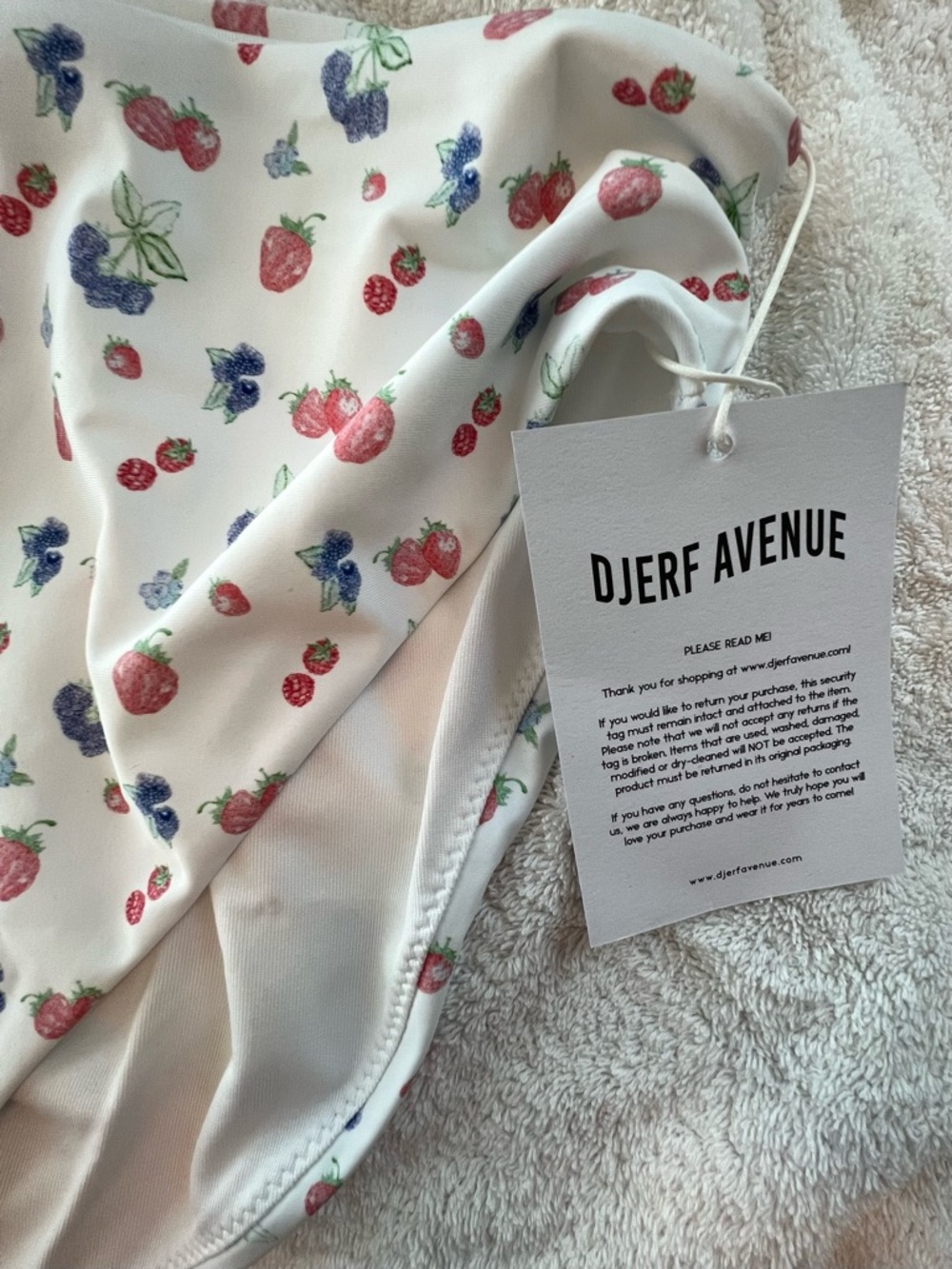 Djerf Avenue Bikini Bottom BNWT Summer Berries XXL